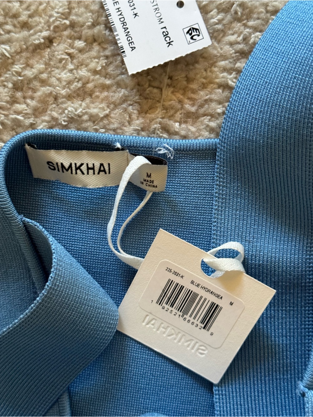 NEW Simkhai Madine Tank Top in Blue Hydrangea - Picture 3 of 4